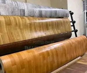 Brown Mkeka Wa Mbao Floor Decor