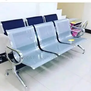 Benches: Durable Steel Office 3-Seater Hospital Bench