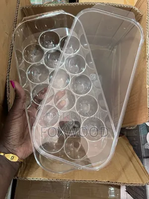 16 Grid Egg Holder With Handle Lid*