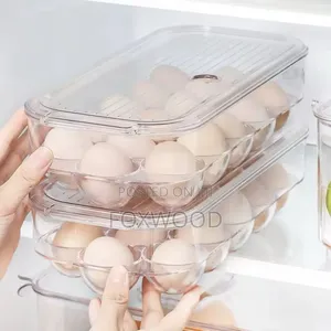 16 Grid Egg Holder With Handle Lid*