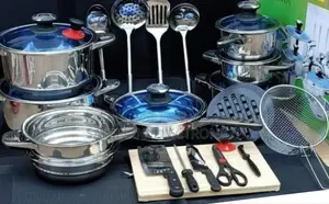 Marwa 30pcs Stainless Cookware/ Chopping Board
