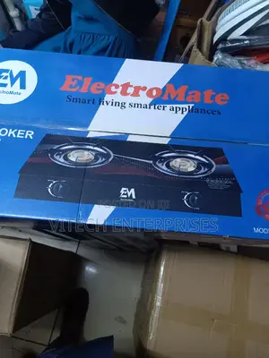 Electromate Double Gas Cooker Auto Lgnition Double Burner