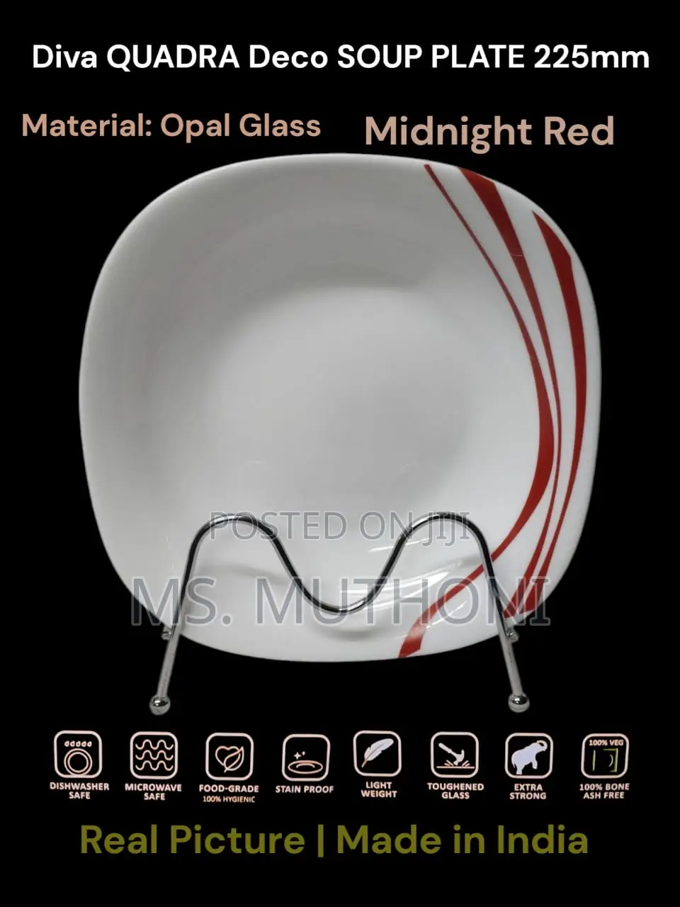 6 PCS *Royal Blossom* Diva Deco Dinner Plate 270mm