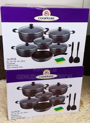Cookware Sufuria/Pans Set of 14pcs;