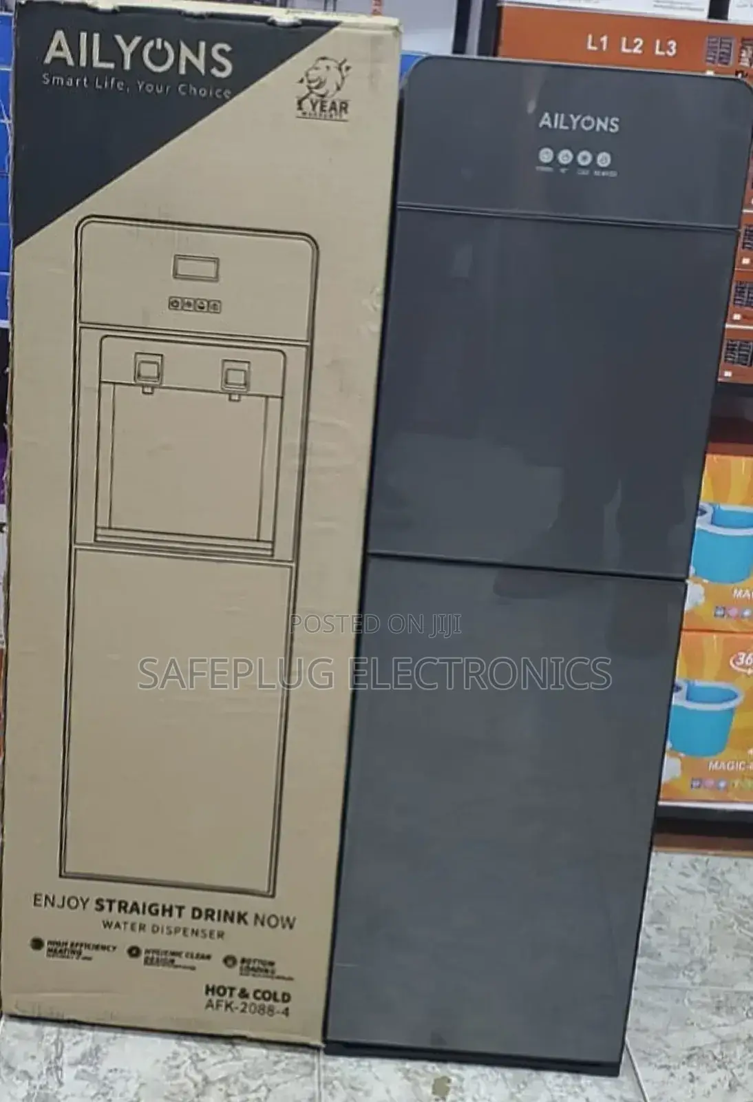 Hot Cold Ailyons Water Dispenser - Bottom Load