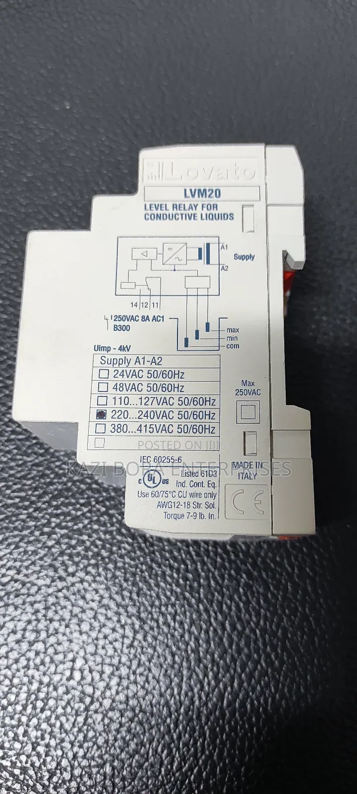 Lovato Water Level Relay