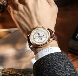Lige Watch Chronograph Moonphase Watch