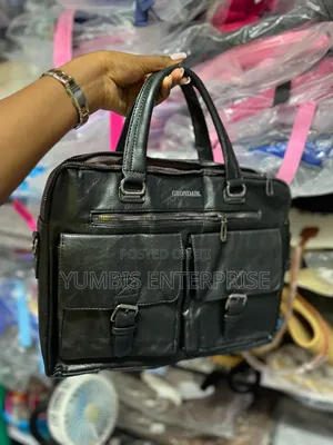 Black __Leather ___Laptop+Files_documents (Bags) at 1800 Only