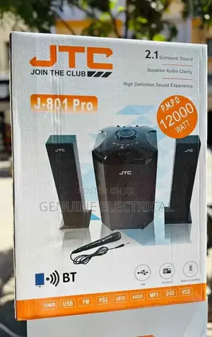 JTC Sub Woofer Hi-Fi System Bt/Sd/Usb/Fm 12000w