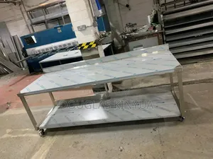 Moving Stainless Steel Working Table.
