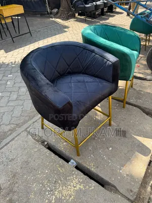 Green Black Salon Styling Chairs