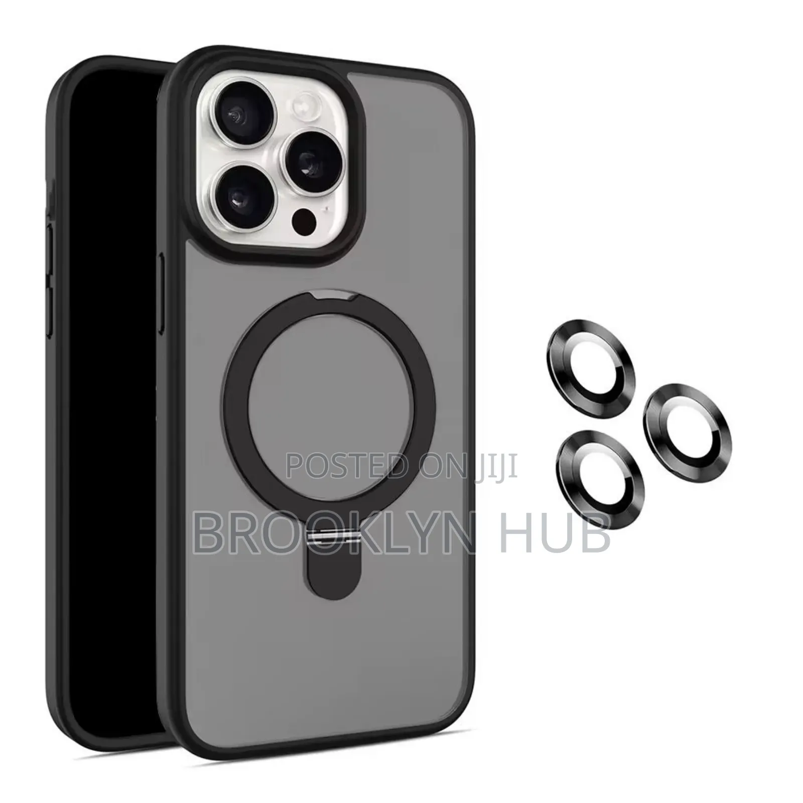 Clear iPhone 15 16 Promax Case With Free Lens Protector