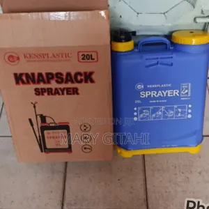 Blue and Yellow Knapsack Sprayer
