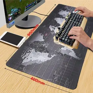 90*40 Mm Anti-Slip Rubber World Map Mouse Pad Mat Large.