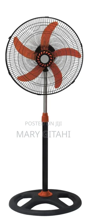18" Premier Stand Fan With Heavy Duty Round Base