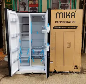 *Mika Fridge 595litres Side by Side No Frost With Dispenser