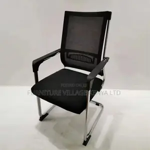 Upholstered Task Chair in Ink With Ergonomic Armrest