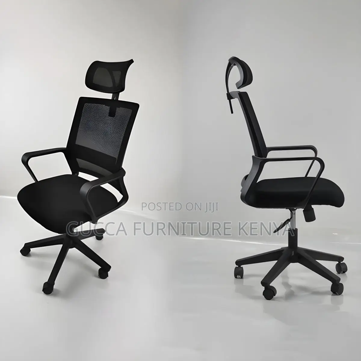 Office Chairs:Ergonomic Microfiber Black Task Mid-Back Chair