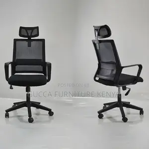 Office Chairs:Ergonomic Microfiber Black Task Mid-Back Chair