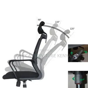 Office Chairs:Ergonomic Microfiber Black Task Mid-Back Chair