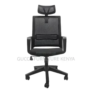 Office Chairs:Ergonomic Microfiber Black Task Mid-Back Chair