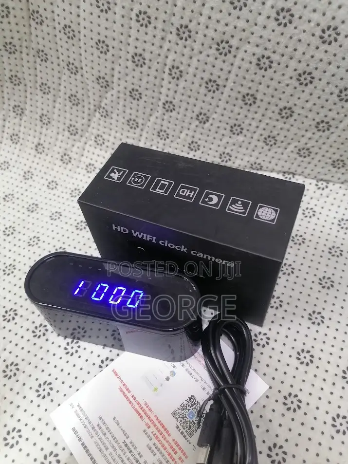 Premuim Quality Hd Wifi Clock Camera Hidden Camera