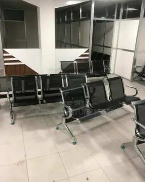 Benches:3-Seat Modular Metallic Hospital Lobby Bench