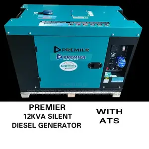 Premier 12kva 3 Phase Silent Diesel Generator With A.T.S