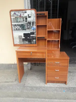 Brown Sliding Dressing Table