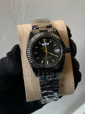 Black Classy Watch Rolex Queens Watch