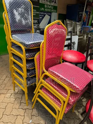 Blue Red Polythene Conference Chairs