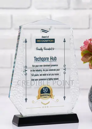Clear Glass Award.