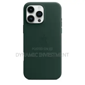 iPhone 16 Pro Max Leather Case Cover With Magsafe - Green