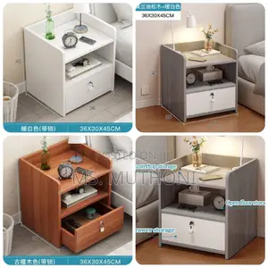 Mini Bedroom Modern Bedside Storage With Locker*
