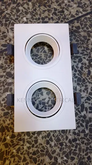 Square Adjust Recessed Twin Gu10 Fitting Downlight Housing