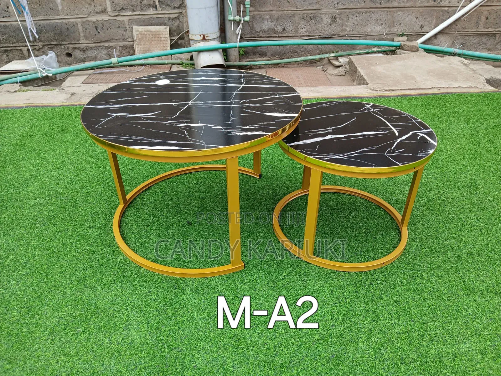 Glass Top Nesting Stools
