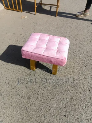 Pedicure Stool, Baby Pink 
