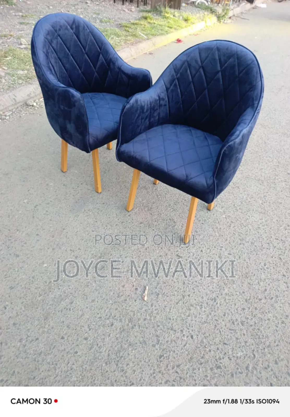 Manicure Seats, Latest Design Navy Blue 