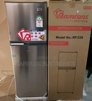 Ramtoms 138 Liters 2 Door Direct Cool Fridge, Silver- Rf/339