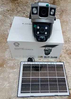 Solar Powered Triple Lens V380 Wifi Rotating PTZ Camera