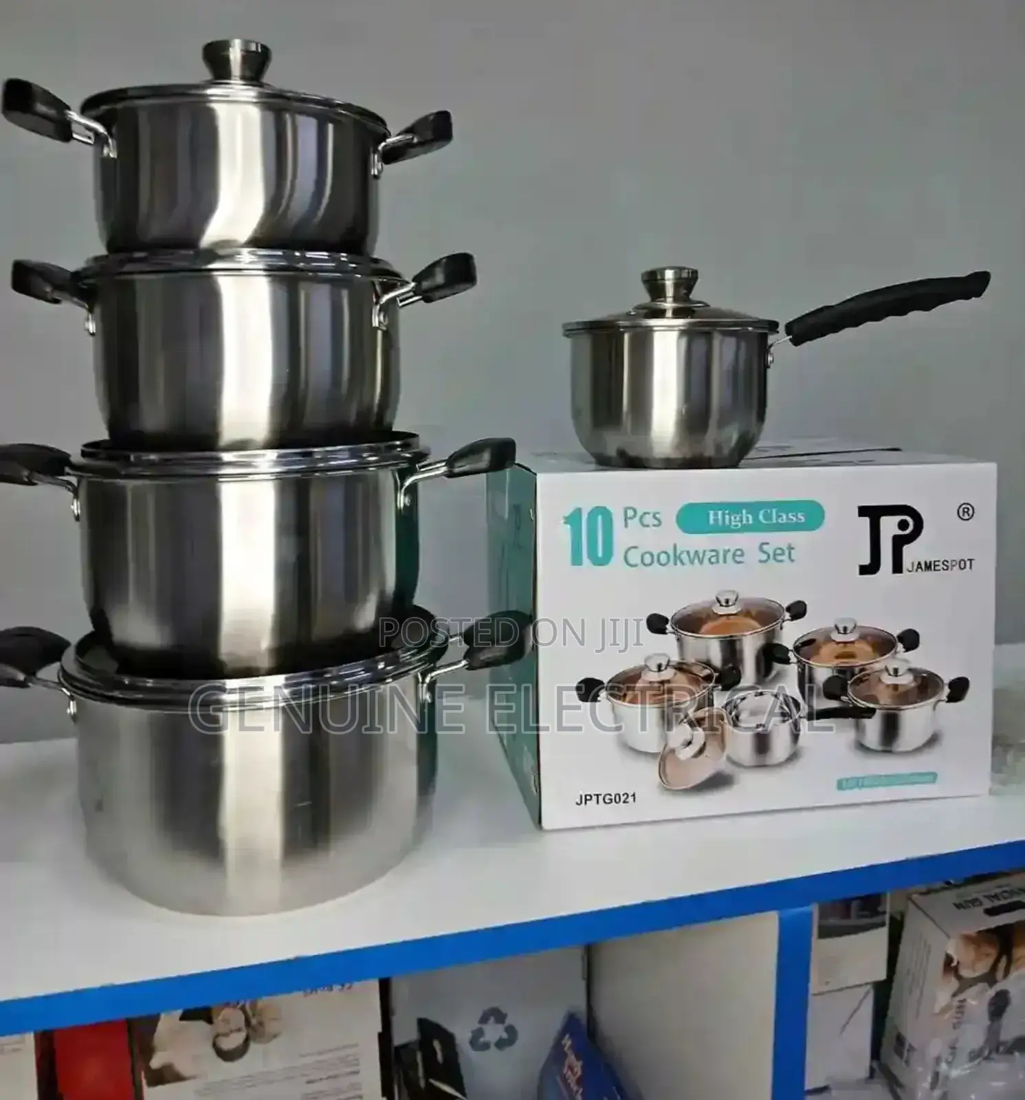 Jp 10pcs Stainless Sufuria Set