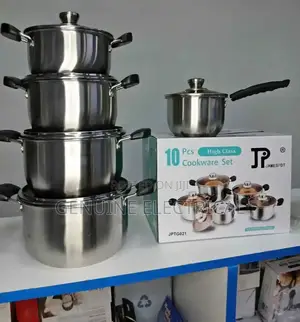 Jp 10pcs Stainless Sufuria Set