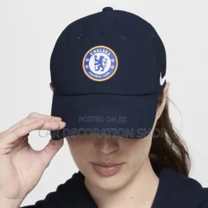 Black Chelsea Football Cap