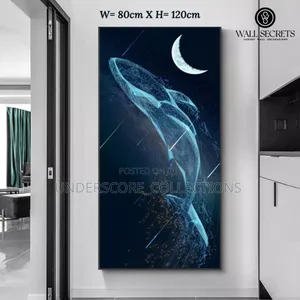 Blue Fish Koi Wall Art