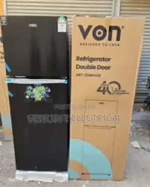 Von 182litres Double Door Fridge