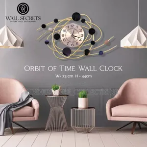 Bronze Orbit of Time Wall Clock