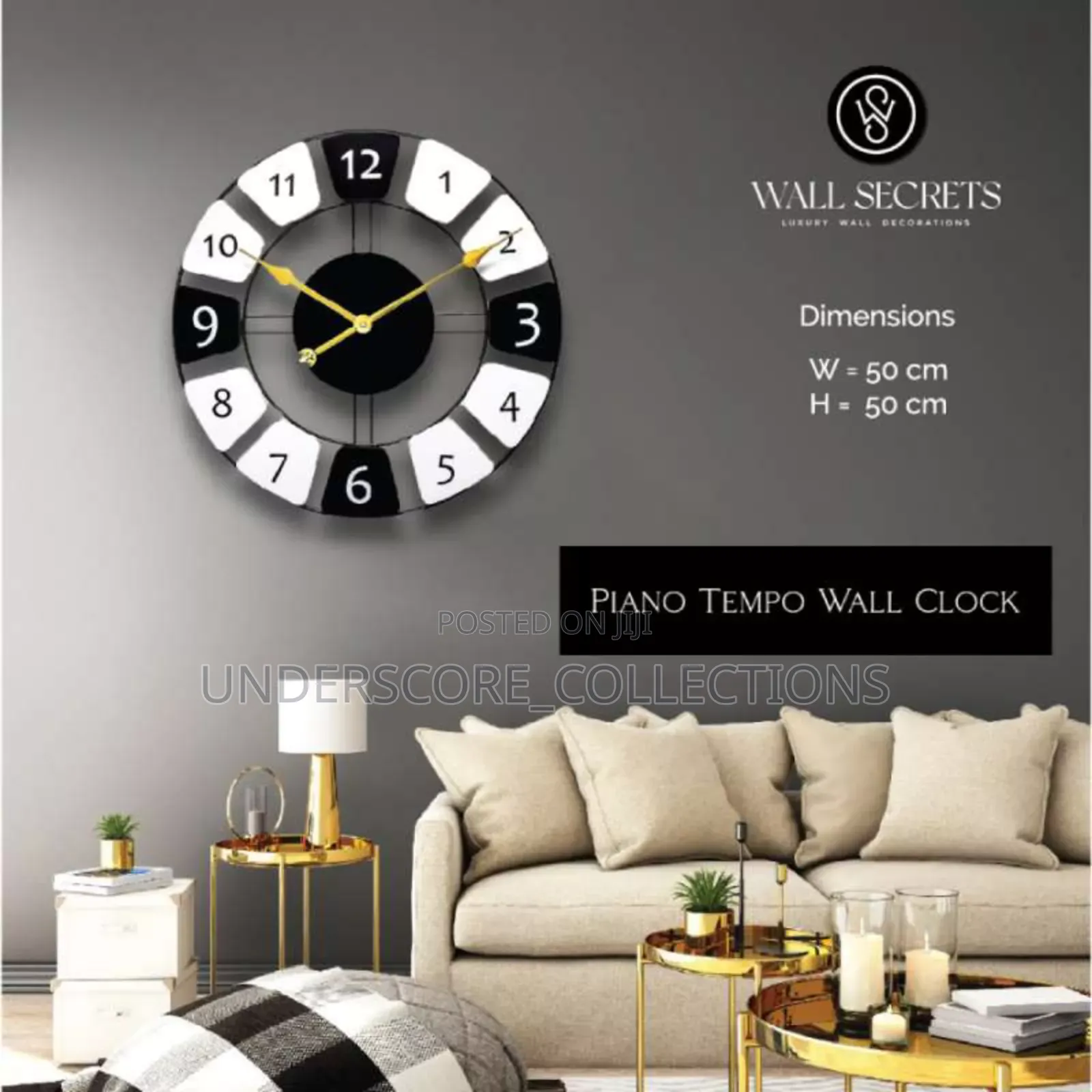 Piano Tempo Wall Clock