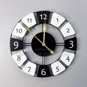 Black and White Design Wall Clock