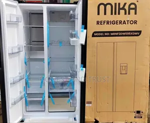 Brandbnew Refrigerator Mika Side by Side 595 Litre