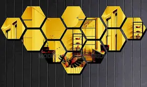 Designer Hexagonal Acrylic Mirror